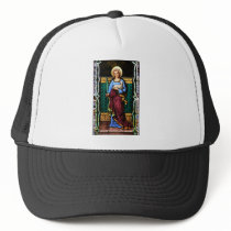 St Agnes of Rome, holding lamb and palm leaf Trucker Hat
