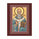 St. Aidan of Lindisfarne Prayer Card postcards by bugbrain St. Aidan of Lindisfarne Prayer Card postcards