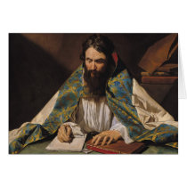 St. Ambrose , c.1633-39 Greeting Cards
