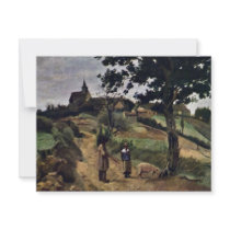 St-Andre-En-Morvan By Corot Jean-Baptiste-Camille Custom Announcements