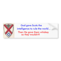 St_Andrew_020[1], God gave Scots the, Then He g... bumper stickers