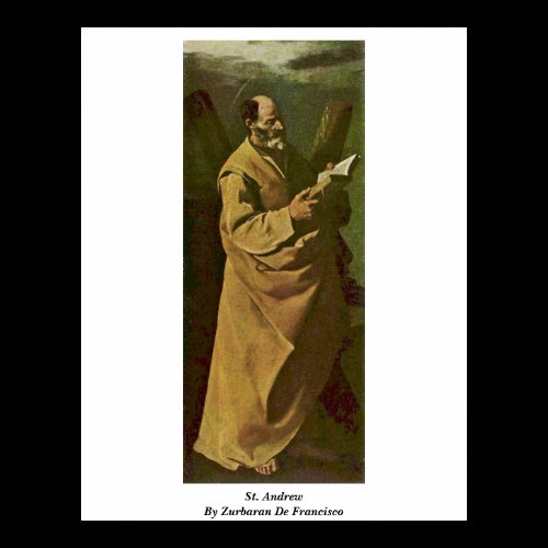 St. Andrew By Zurbaran De Francisco Print