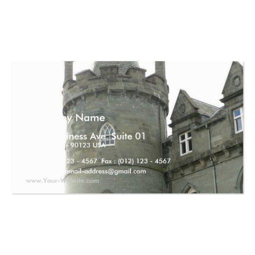 St Andrew Castle Tower Business Card Templates