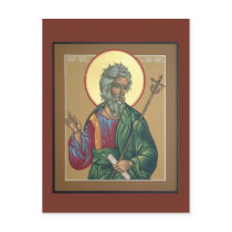 St. Andrew the First Called Prayer Card postcards by bugbrain St. Andrew the First Called Prayer Card postcards
