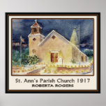St. Ann's Parish Church 1917 poster/print