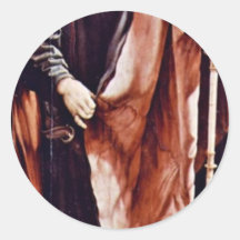 St. Anthony By Grünewald Mathis Gothart (Best Qual Round Sticker