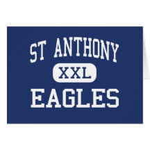 St Anthony - Eagles - High - Effingham Illinois Greeting Cards