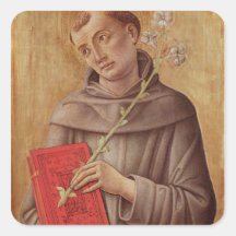 St. Anthony of Padua Square Sticker