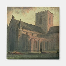 St. Asaph's Cathedral, View from the South-West Refrigerator Magnet
