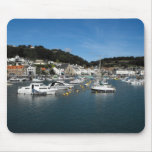 St Aubin's Harbour at high tide Mousepad