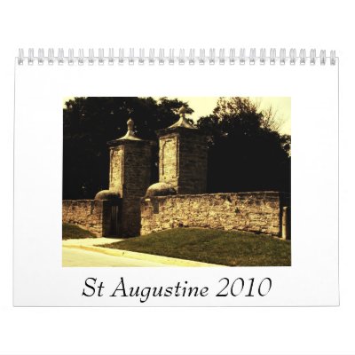 St Augustine 2010 Wall Calendars Zazzle
