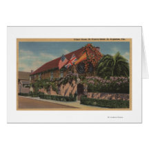 St. Augustine, FL - View of St. Francis Greeting Card