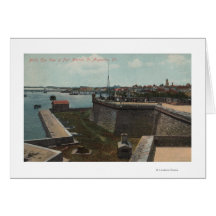 St. Augustine, Florida - Aerial of Ft. Marion Cards
