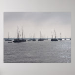 St. Augustine Florida Boats on the ocean poster FL
