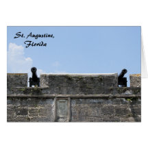 St. Augustine Florida fort castillo de san marcos Greeting Card