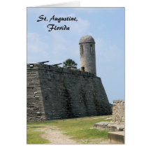 St. Augustine Florida fort castillo de san marcos Card