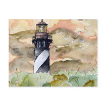 St Augustine Florida lighthouse painting postcards by dereklovessheila St Augustine Florida lighthouse painting postcards