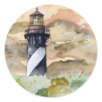 St Augustine Florida lighthouse painting stickers
