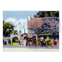 St. Augustine Florida Oldest School House Greeting Cards