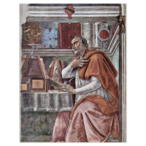St. Augustine In Contemplative Prayer By Sandro Flyers