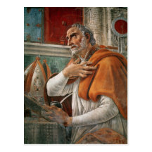 St. Augustine in his Cell, c.1480 Post Card