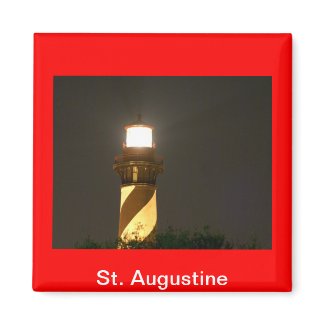 St Augustine Lighthouse at Night magnet
