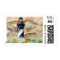 st augustine lighthouse painting postage stamps