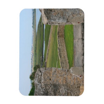 St Augustine view from castle Rectangular Magnets