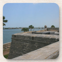 St Augustine View from fort towards bridge Beverage Coaster