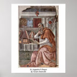 St. Augustine'S Prayer By Sandro Botticelli Print