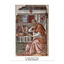St. Augustine'S Prayer By Sandro Botticelli posters