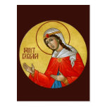 St. Barbara Prayer Card Postcards