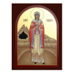 St. Barbara Prayer Card Postcards