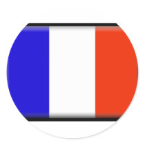 St. Barts Flag Round Sticker