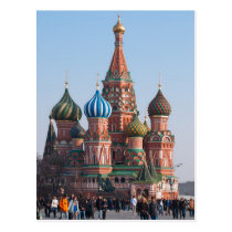 St. Basil cathedral in Moscow postcards
