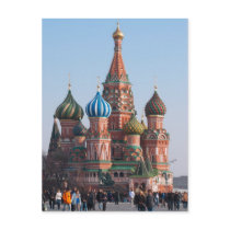 St. Basil cathedral in Moscow Post Card