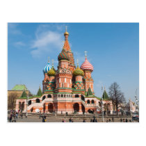 St. Basil cathedral in Moscow postcards