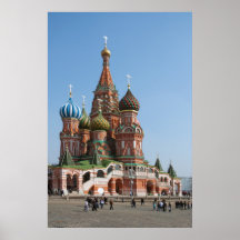 St. Basil cathedral in Moscow Print