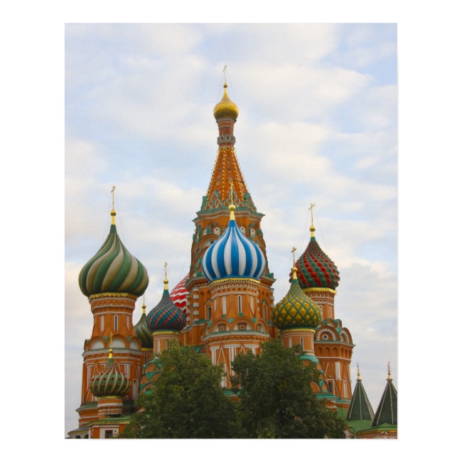 St. Basil's Cathedral in Red Square, Moscow Poster