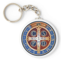 St. Benedict Exorcism Medal Key Chain