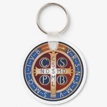 St. Benedict Exorcism Medal Key Chain keychains