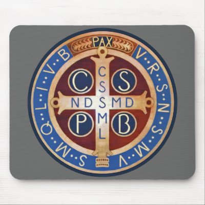 St. Benedict Exorcism Medal Mouse Pad by XRCARDS