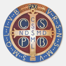 St. Benedict Exorcism Medal Stickers