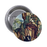 St. Benedict In Prayer By Meister Von Meßkirch (Be Pinback Buttons
