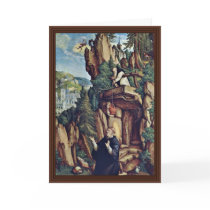 St. Benedict In Prayer By Meister Von Meßkirch (Be Greeting Card