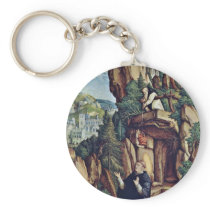 St. Benedict In Prayer By Meister Von Meßkirch (Be Key Chains