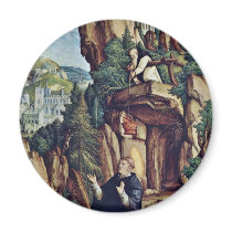 St. Benedict In Prayer By Meister Von Meßkirch (Be Magnet