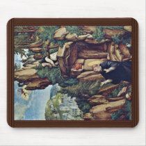 St. Benedict In Prayer By Meister Von Meßkirch (Be Mouse Pad