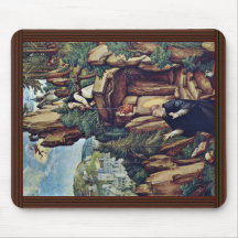 St. Benedict In Prayer By Meister Von Meßkirch (Be Mouse Pad