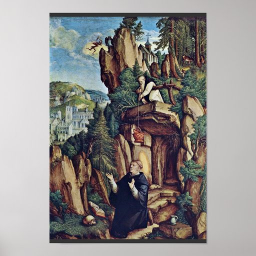 St. Benedict In Prayer By Meister Von Meßkirch (Be Poster